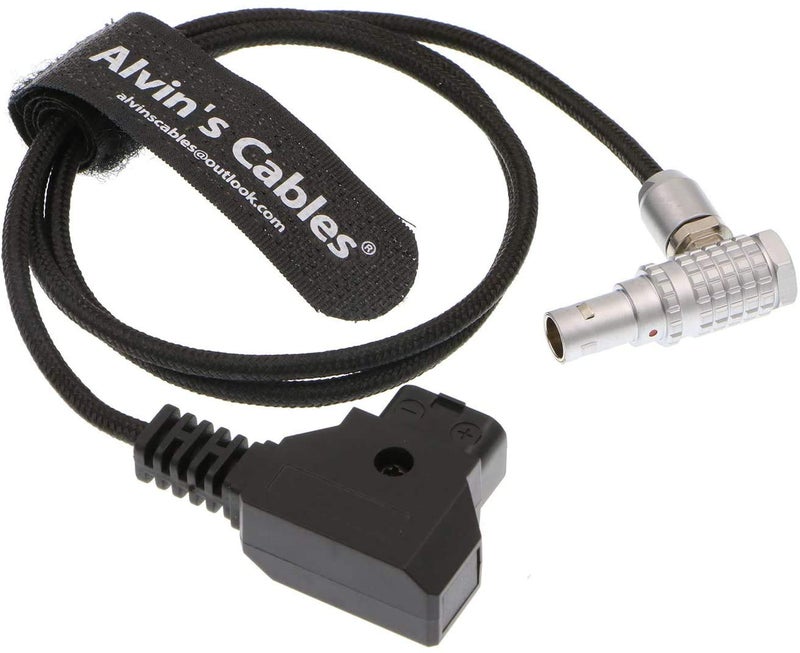 Alvin's Cables Anton D-TAP to 2 pin Male Power Cable for Teradek ARRI (Right Angle 2 Pin Flexible Cable) - Image 1